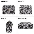 thumbnail image 5 of Pzuqiu Zebra Print Women's Leather Crossbody Bag Minimalist Versatile Small Leather Crossbody Bags for Women Metal Chain Strap Vintage Casual for Teen Girls-Women, 5 of 7