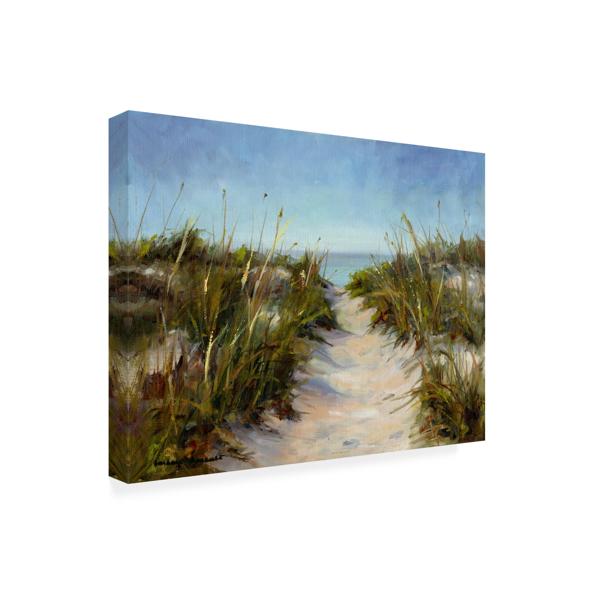 Barbara Chenault 'Seagrass And Sand' Outdoor Canvas 14x19