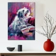 thumbnail image 5 of Polish Lowland Sheepdog Decor Poster Unframe, Polish Lowland Sheepdog Dog Canvas Wall Art, Dog Reading Book Canvas Print Painting Poster Wall Decor Dog Lovers Gifts, 5 of 6