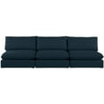 thumbnail image 4 of Meridian Furniture Mackenzie Navy Durable Linen Textured Modular Sofa, 4 of 6