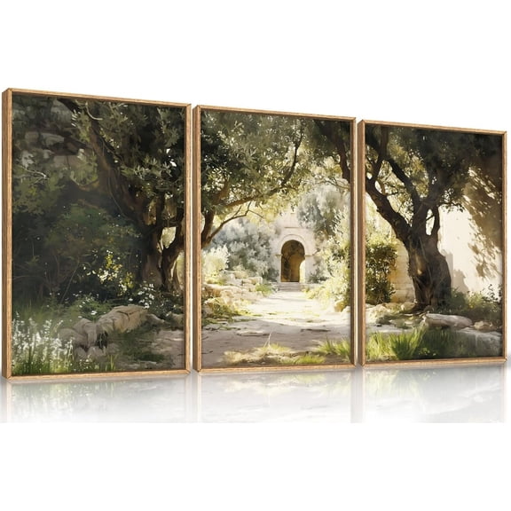 FCCUYE 3 Pcs Neutral Abstract Framed Wall Art, Mid Century Modern Canvas Wall Decor, Boho Geometric Line Wall Painting, Beige Minimalist Textured Art Print for Living Room Bedroom Office - 16x24inch