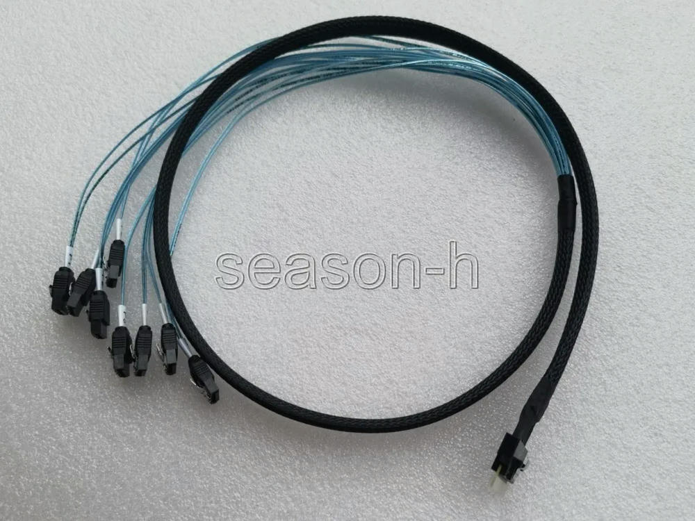 FOR PCI-E Slimline SAS SFF-8654 8I To 8 Ports SATA 1M server hard drive Cable