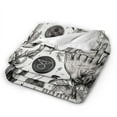 thumbnail image 2 of DouZhe Ultra-Soft Micro Fleece Lightweight Flannel Bed Blanket, Grunge Goth Aesthetic Print Cozy Warm Throw Blankets, 50"x40", 2 of 7