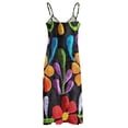 thumbnail image 6 of Mexican Flowers Sleeveless Dress dresses for special events Evening dresses cute dress, 6 of 6