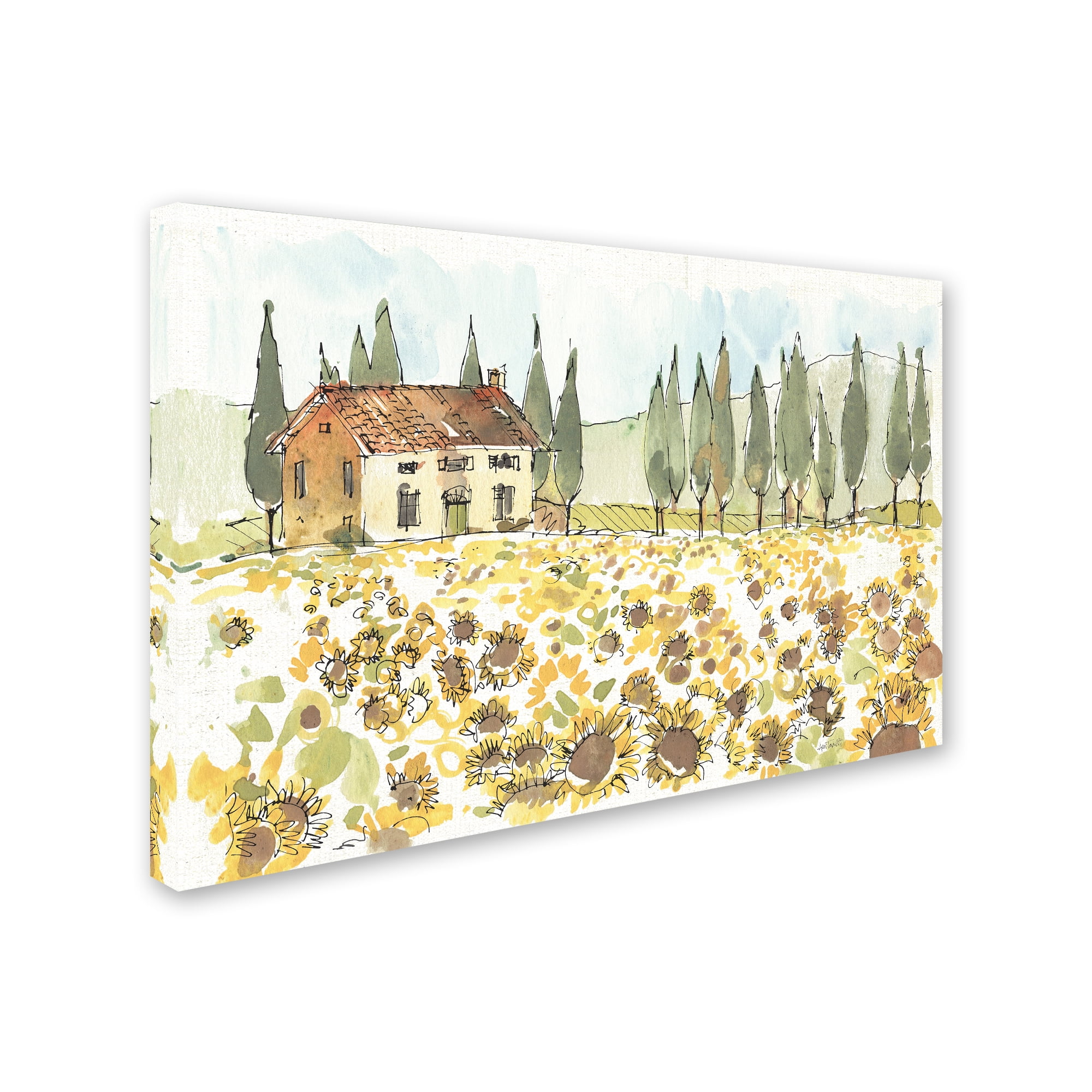 Trademark Fine Art 'Tuscan Elegance I' Canvas Art by Anne Tavoletti