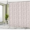 thumbnail image 4 of Ambesonne Leaves Shower Curtain, Sketch Style Foliage, 69"Wx75"L, Taupe Beige, 4 of 4