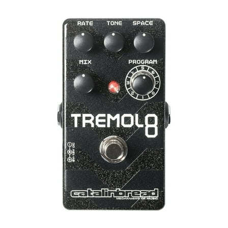 Catalinbread Tremolo 8 Guitar Effects Pedal with 9V Power Supply (Black)
