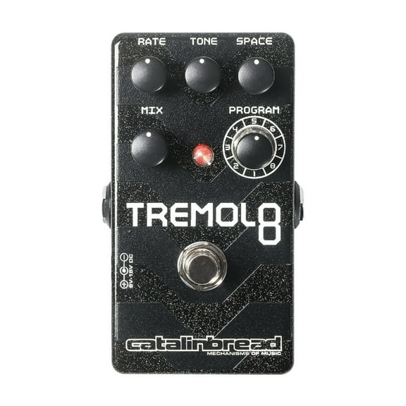 Catalinbread Tremolo 8 Guitar Effects Pedal with 9V Power Supply (Black)