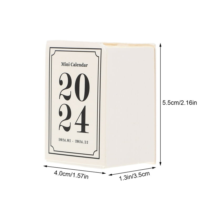 Mini Tear off Calendar Desktop 2024 Home Table Christmas Decor Easels 2023  Daily Student Office - Walmart.com