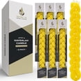 thumbnail image 1 of Havdalah Candle Yellow, Braided Flat Havdallah Candles (6-Pack), 1 of 4