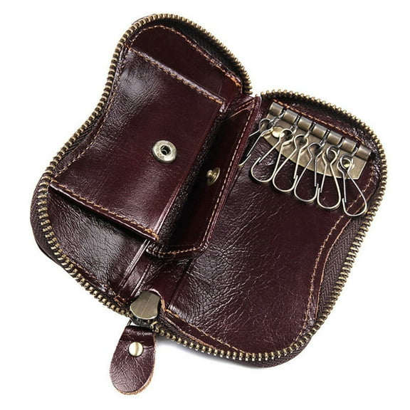Zipper Key Holder Wallet Genuine Leather, Secure and Spacious, Perfect for Keeping Keys and Cards Safe APPLAYERR Spare Part