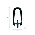 thumbnail image 3 of Decorative Glass Lantern Candle Holder with Wood Handle - Stylish Pillar Candlestick Holder for Table Centerpiece or Living Room Decor - Versatile Home Decor Accent for Indoor or Outdoor - 15", Black, 3 of 3