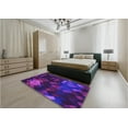 thumbnail image 4 of Ahgly Company Indoor Rectangle Patterned Purple Amethyst Purple Area Rugs, 4' x 6', 4 of 6
