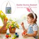 thumbnail image 3 of Bolsas de Pascua para niños – Cestas de conejito de cola peluda con asas – Bolsa de regalo de Pascua no tejida lavable para golosinas, 3 of 5