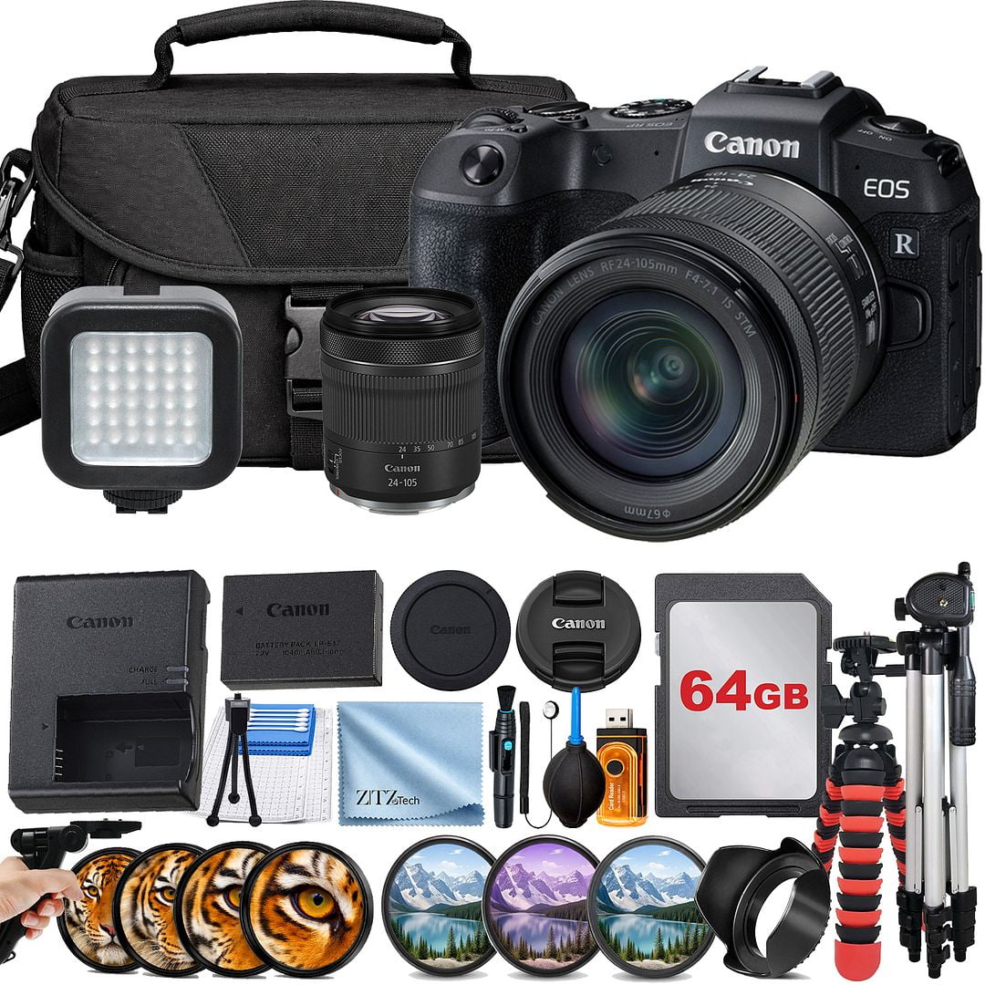 Canon EOS RP Mirrorless Digital Camera RF 24-105MM (3380C002) Medium 64GB (International Version)
