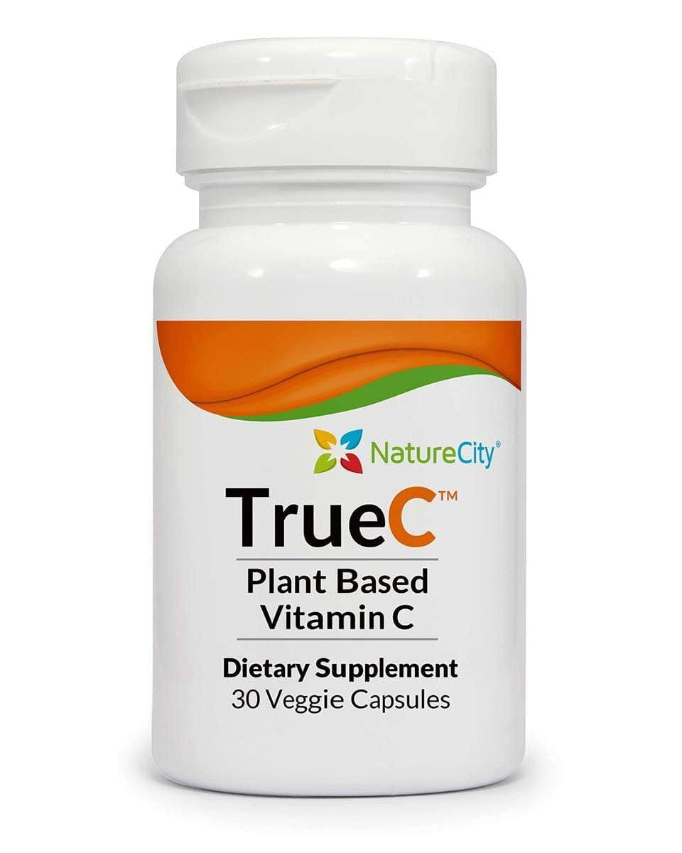 TrueC Organic Plant Based Vitamin C 60 Veggie Capsules by NatureCity