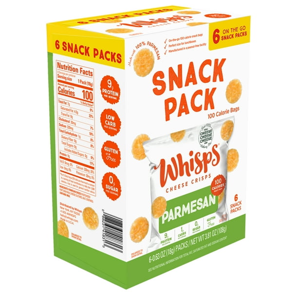 Whisps Parmesan Cheese Crisps, 6 Count