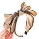 thumbnail image 1 of Nuevos accesorios para el cabello de moda para mujeres Diadema con nudo de lazo de doble capa de gran tamaño Diadema fresca de color sólido al por mayor (2 piezas, caqui + azul) ShuxiuWang 8390613512413, 1 of 1