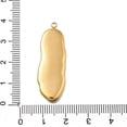 thumbnail image 3 of 304 Stainless Steel Pave Natural Paua Shell Pendants Ion Plating(IP) Real 18K golden Plated Oval 37.5x13x4mm Hole: 1.8mm, 3 of 3