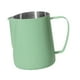 thumbnail image 3 of Jarra para espumar leche, taza de , jarra humeante, accesorios para café, taza espumadora de leche de acero inoxidable para barra de café Verde Claro 600ml, 3 of 8