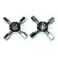 thumbnail image 2 of Thrifco 4401575 Fit-All Universal Gripper Cross Faucet Handle - Hot / Cold - Chrome, 2 of 3