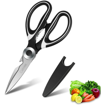 Kitchen Scissors | Best Kitchen Shears - Professional Heavy Duty Stainless Steel - Multifunctional Premium Scissors for Cutting Chicken, Fish, Meat, Seafood, Herbs, Vegetables, BBQ - Perfect