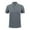 Dark Gray, variant on Aofany Men's Pique Turndown Collar Shirts Short Sleeve Summer Casual Slim Fit Shirts Athletic Solid Plus Size Tshirt