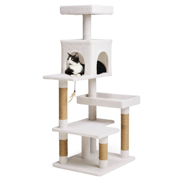 EveryYay Cozy Condo 5-Level Cat Tree for Large Cats 54.7" H