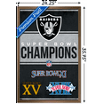 thumbnail image 3 of NFL Las Vegas Raiders - Champions 23 Wall Poster, 22.375" x 34" Framed, 3 of 5