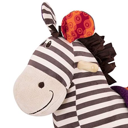 Photo 1 of  Plush Ride On Zebra Rocking Horse for Toddlers and Babies 