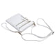 thumbnail image 3 of Solene WU002 - Bolso organizador de piel sintética con múltiples bolsillos con cierre y correa de muñeca desmontable, color blanco, 3 of 5