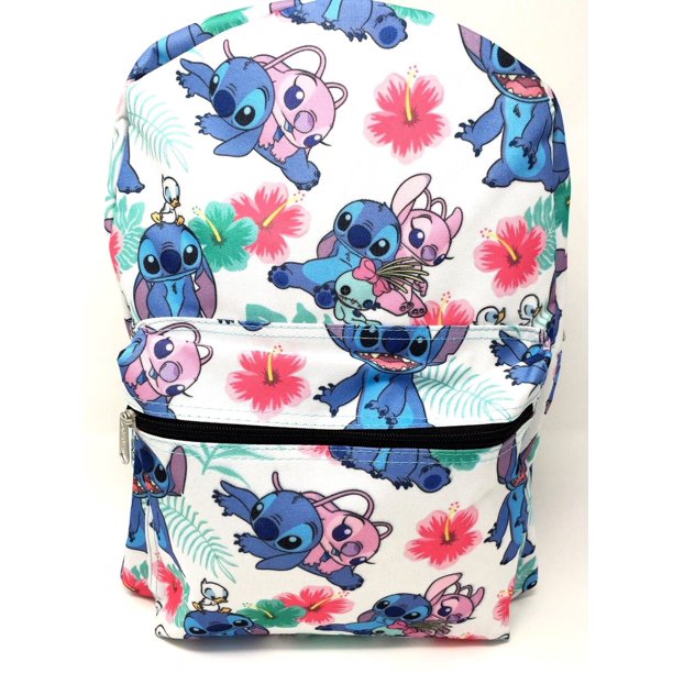 Licensed Disney Lilo and Stitch Allover Print 16" Girls Large School