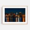 thumbnail image 2 of Peoria Skyline - Peoria Illinois Photography City Skyline Nightlife Architecture Night Sky Unframed Wall Art Print 20 x 28 inches, 2 of 9