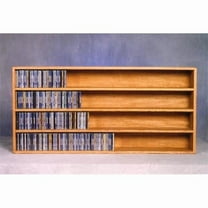 Wood Shed 403-4 Solid Oak Wall or Shelf Mount CD Cabinet