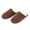 Brown, variant on Men's Scuff Slippers Indoor Outdoor Memory Foam House Shoes Non-slip Rubber Soles