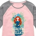 thumbnail image 3 of Disney Brave - Merida Strong Willed - Toddler & Youth Girls Raglan Graphic T-Shirt, 3 of 4