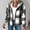 Black, variant on FDGIU Women's 2025 Plaid Shacket - Fleece Hooded Jacket, Warm Button Front Fall Winter Coat,Casual Plaid Fleece Hoodie Jacket