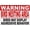 Warning Sign 4, variant on Safety First Not A Walkway Sign 8"x12", Aluminum Tin Warning Signs for Home Outdoor Garden, Weatherproof Traffic Sign for Property