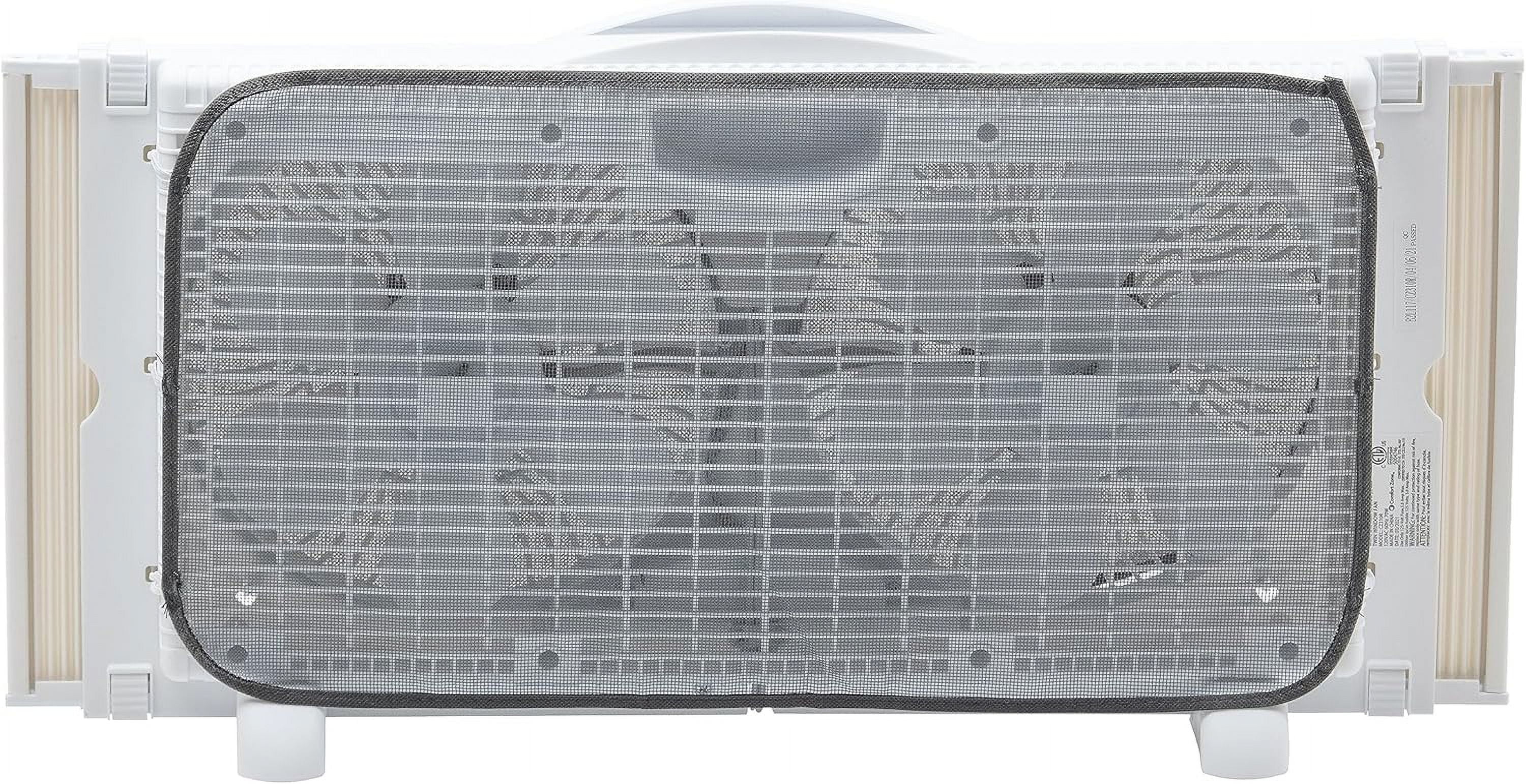 Comfort Zone Smart Wi-Fi Reversible Twin Window Fan with Cover and Bug Screen