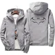 thumbnail image 3 of Chaqueta a prueba de viento con cremallera y estampado de murciélago para hombre y mujer, sudaderas con capucha, ropa de protección solar, abrigo deportivo informal de manga larga con capucha, Top fin, 3 of 5