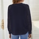thumbnail image 5 of Camisa de manga larga para mujer Sudaderas con camiseta de empalme de encaje ahuecadas Irfora Sudadera mujer, 5 of 7