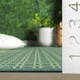 thumbnail image 6 of SAFAVIEH Terrace Wight Geometric Indoor/Outdoor Area Rug, Dark Green/Light Green, 5'3" x 7'6", 6 of 16