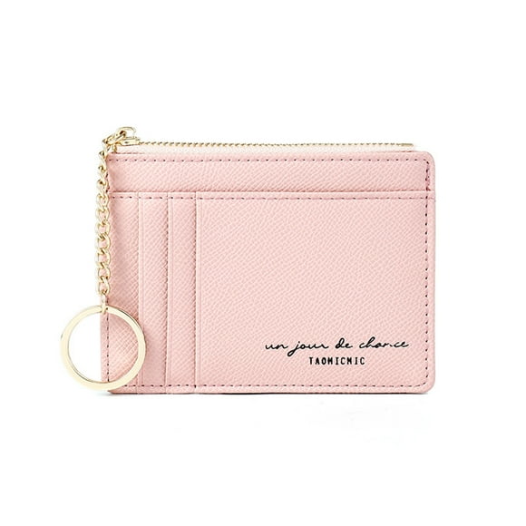 Bmisegm Women Small Fashion Purse Multi Card ID Bag Ladies Wallet Clutch Bag Pink One Size