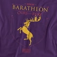 thumbnail image 2 of Game of Thrones House Baratheon Sigil Unisex Adult T-Shirt, Purple, Large, 2 of 6
