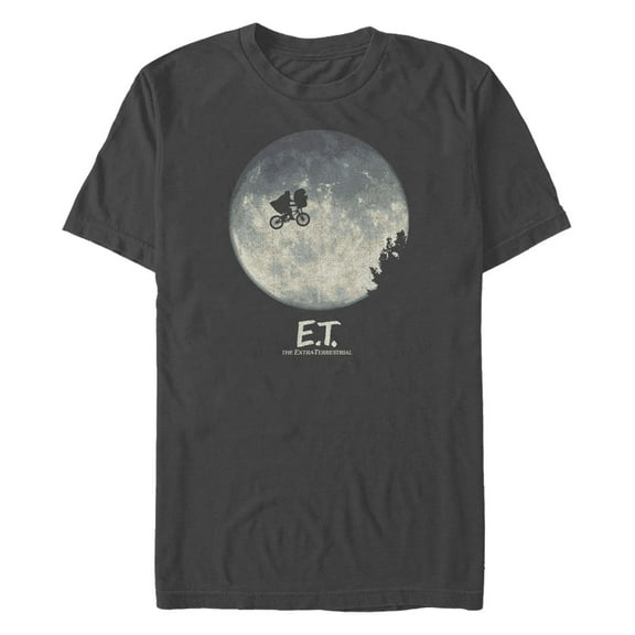 Men's E.T. the Extra-Terrestrial Over the Moon Ride  Graphic T-Shirt