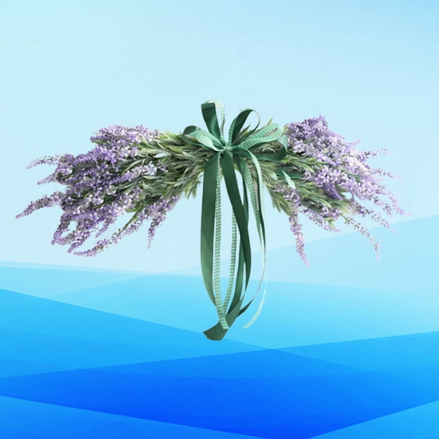 Houderco 1Ud Guirnalda Decorativa Artificial Violeta Para Puerta Y Con Flores Lavanda Festiva