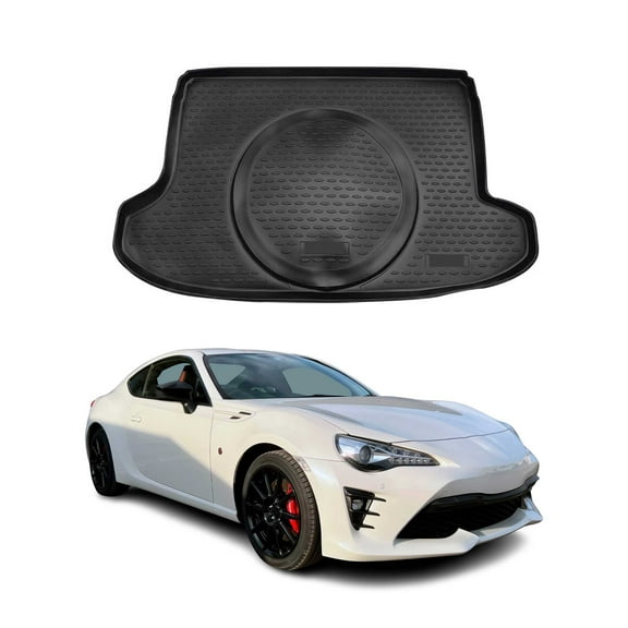 OMAC Cargo Mats Liner for Toyota 86 2017-2020 Rear Trunk Waterproof TPE Black
