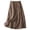 Khaki*, variant on RUTAYY Women's Skirt Casual Solid Color A-Line Summer Elastic Waist Large Skirt Soft Comfortable Holiday Chic Midi Skirt