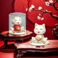 thumbnail image 6 of Entrance Decor Home Decoration Automatic Nodding Decor Prosperity Cat Decoration Long-Lasting Plastic Construction, 6 of 8