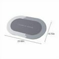thumbnail image 3 of Luxcidy Modernized Magic Mat Bathroom, Modernized Bath Mat, Bath Mats for Bathroom, Bathroom Mat Quick Dry, Non Skid Waterproof Comfort Standing Rugs (Oval, 16x24in), 3 of 8